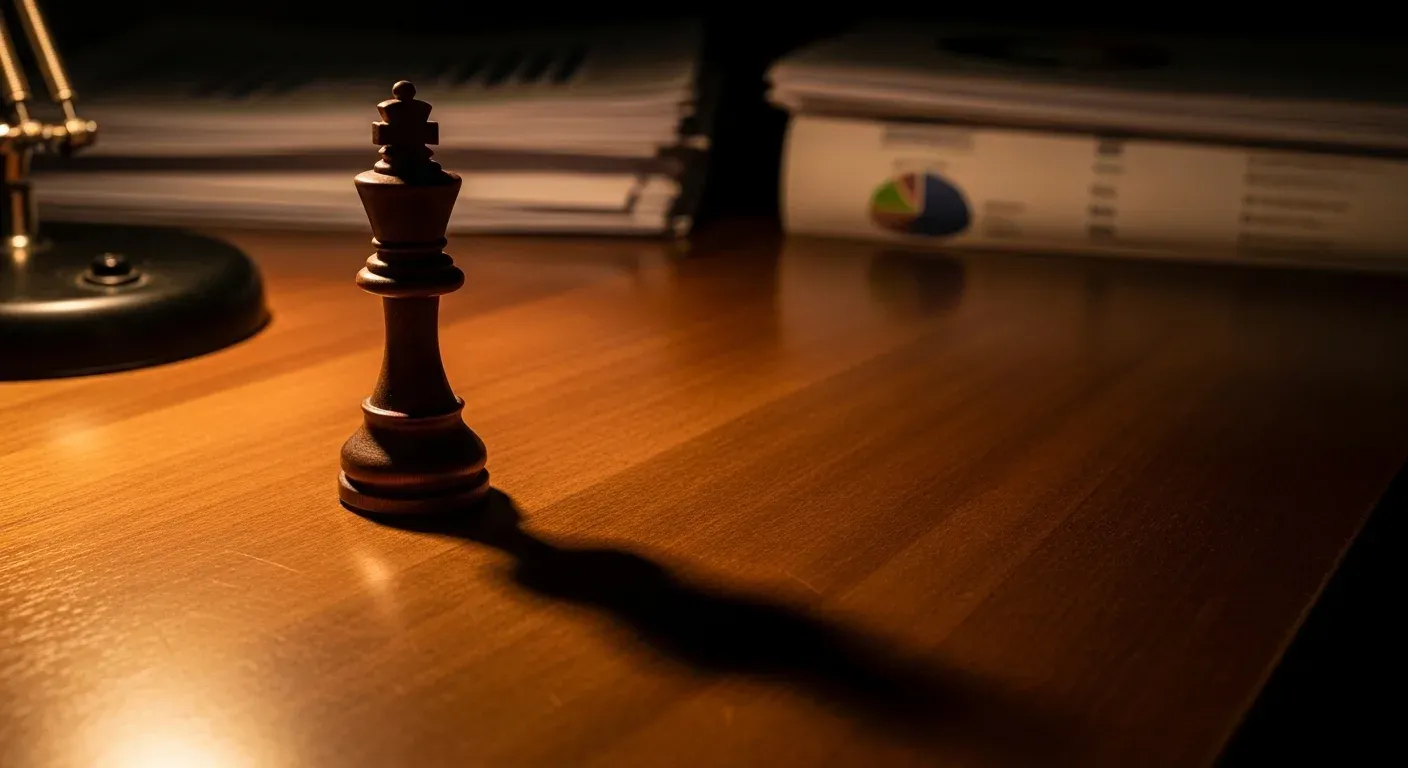 Director reviewing company finances and insolvency exposure