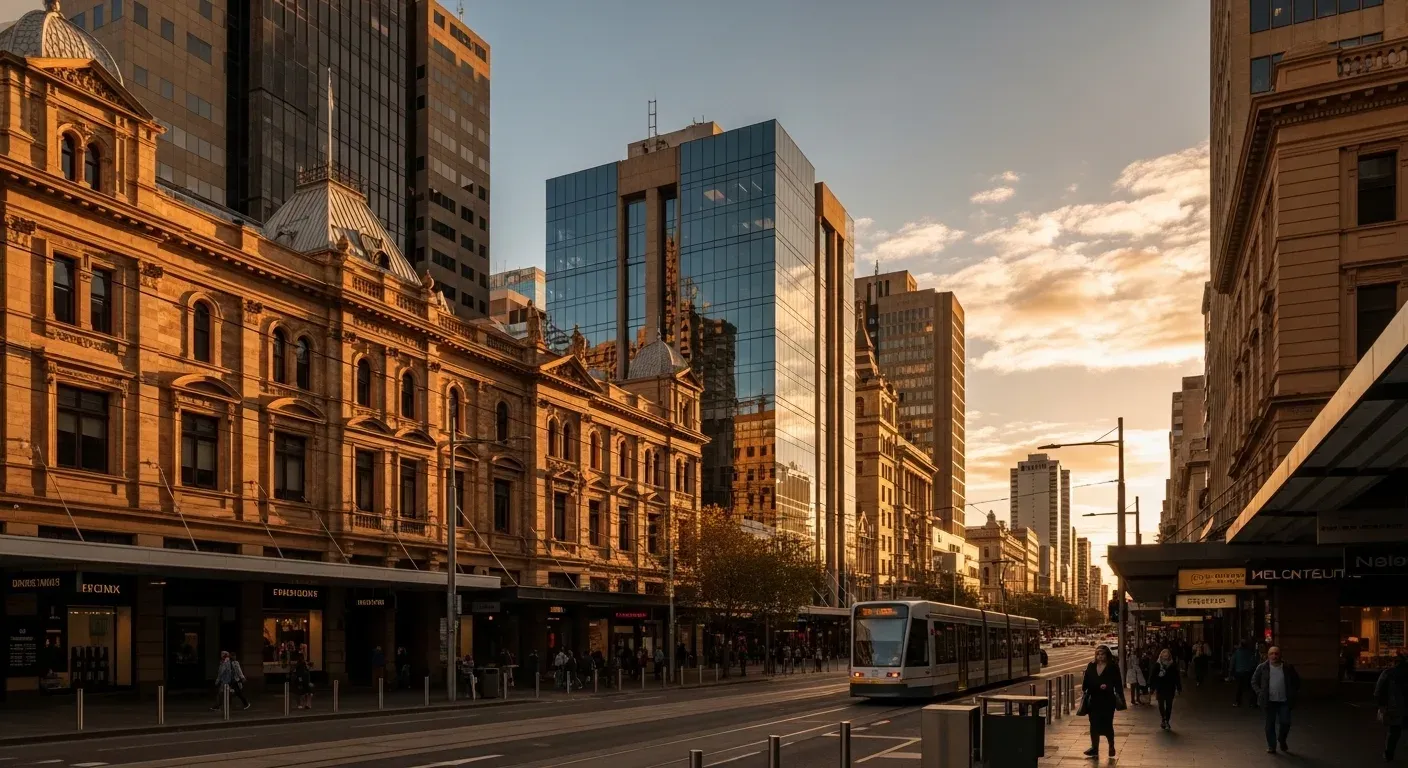 Adelaide skyline and South Australian business district representing SBR in SA
