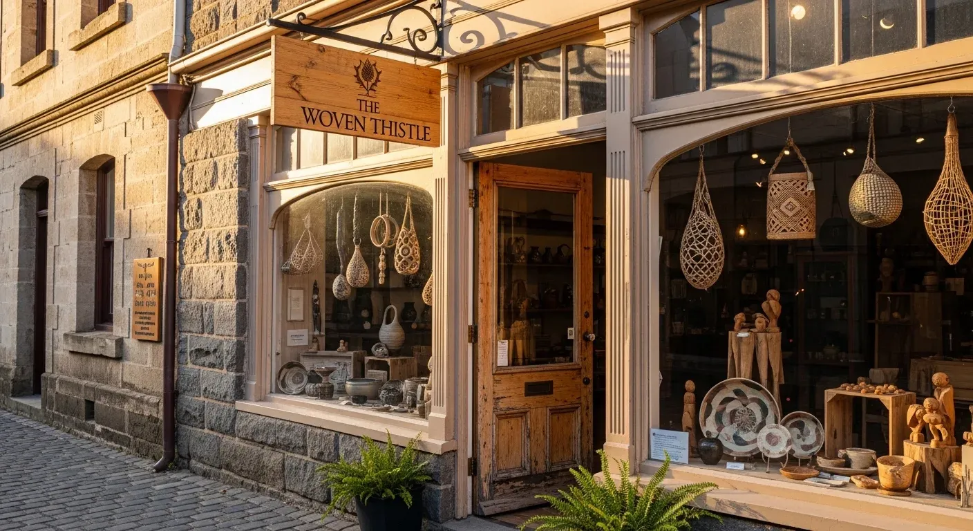 Tasmanian waterfront and business district representing small business restructuring in Tasmania