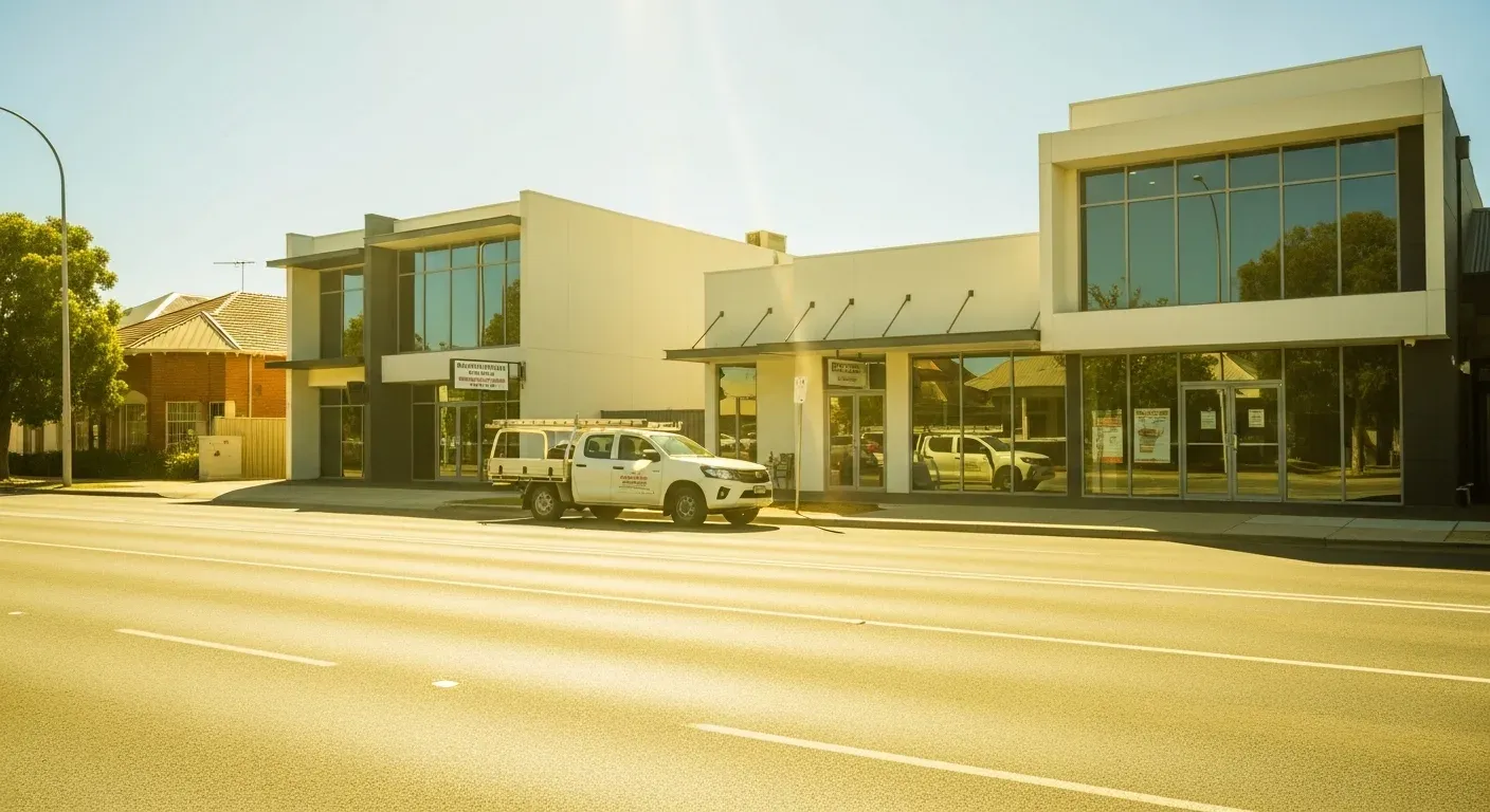 Perth skyline and Western Australian business district representing small business restructuring in WA