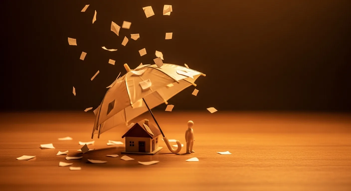 Concept image representing protection of personal assets during financial enforcement pressure