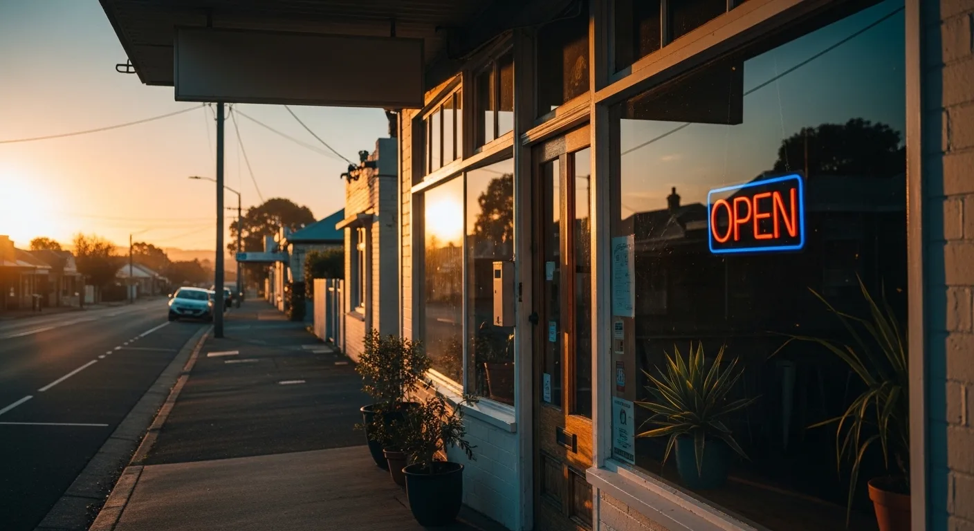 Business owners reviewing strategy notes together