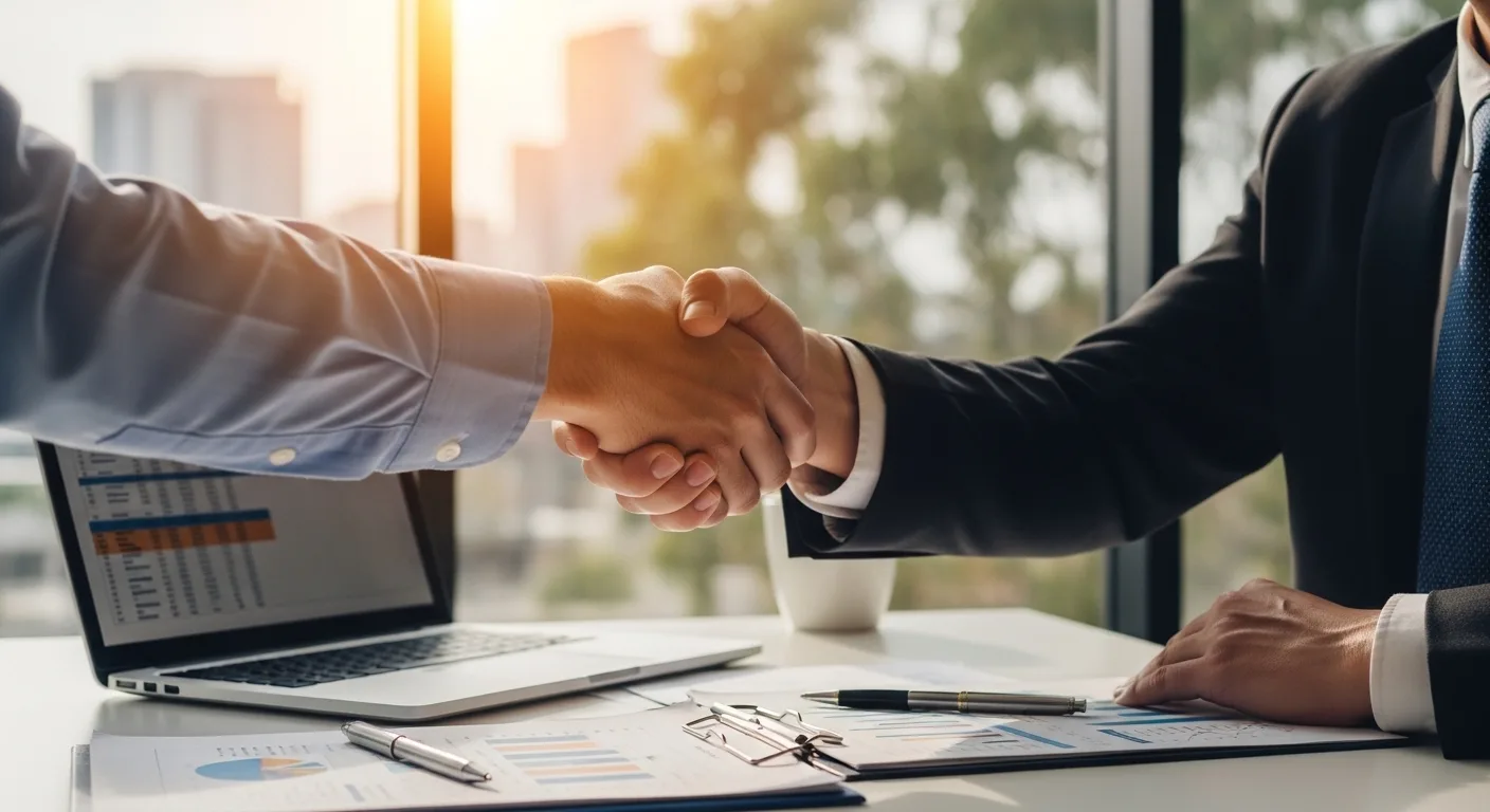 Business owner ready to take next steps after reviewing options