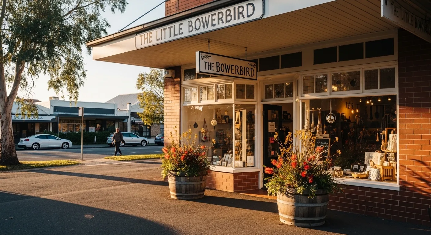 Australian retail storefront on local shopping strip
