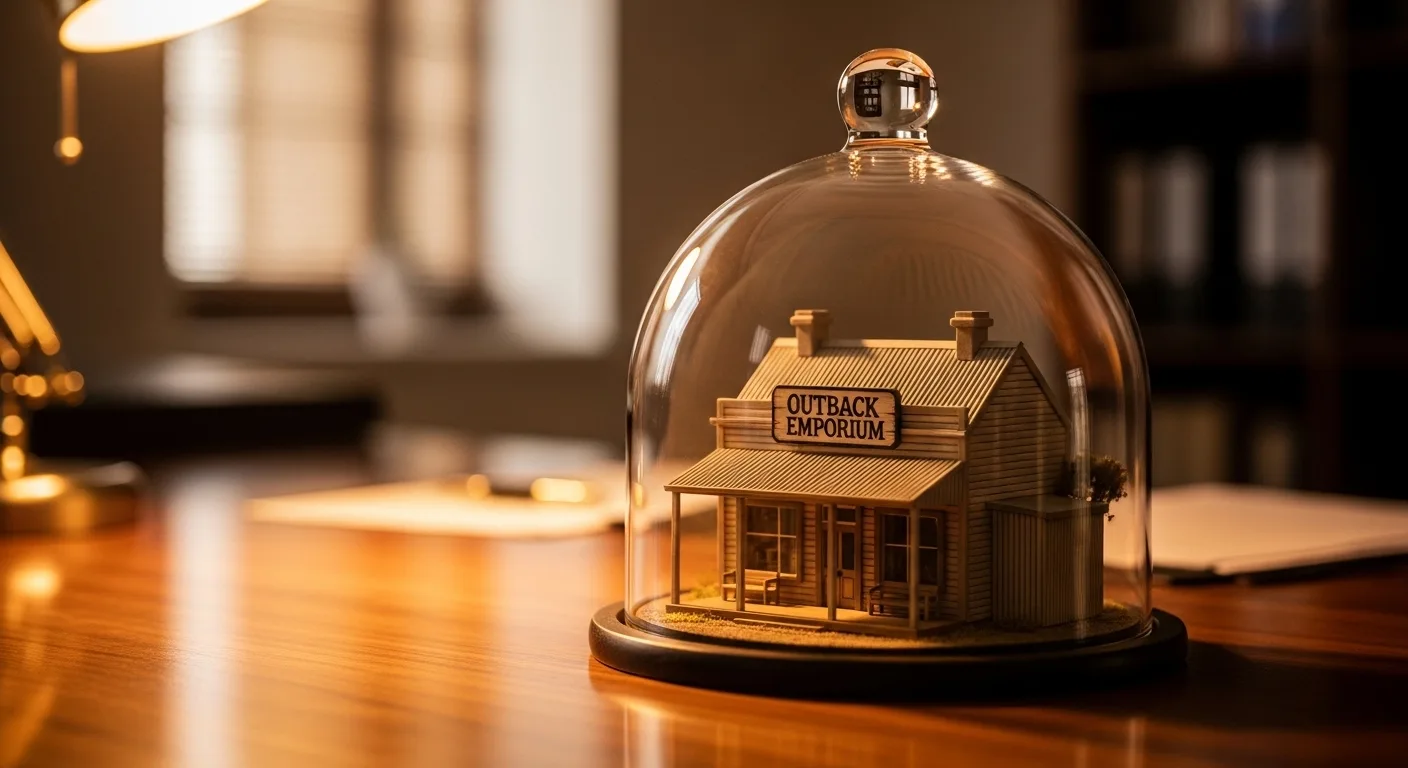 Director planning next steps with restructuring documents on desk